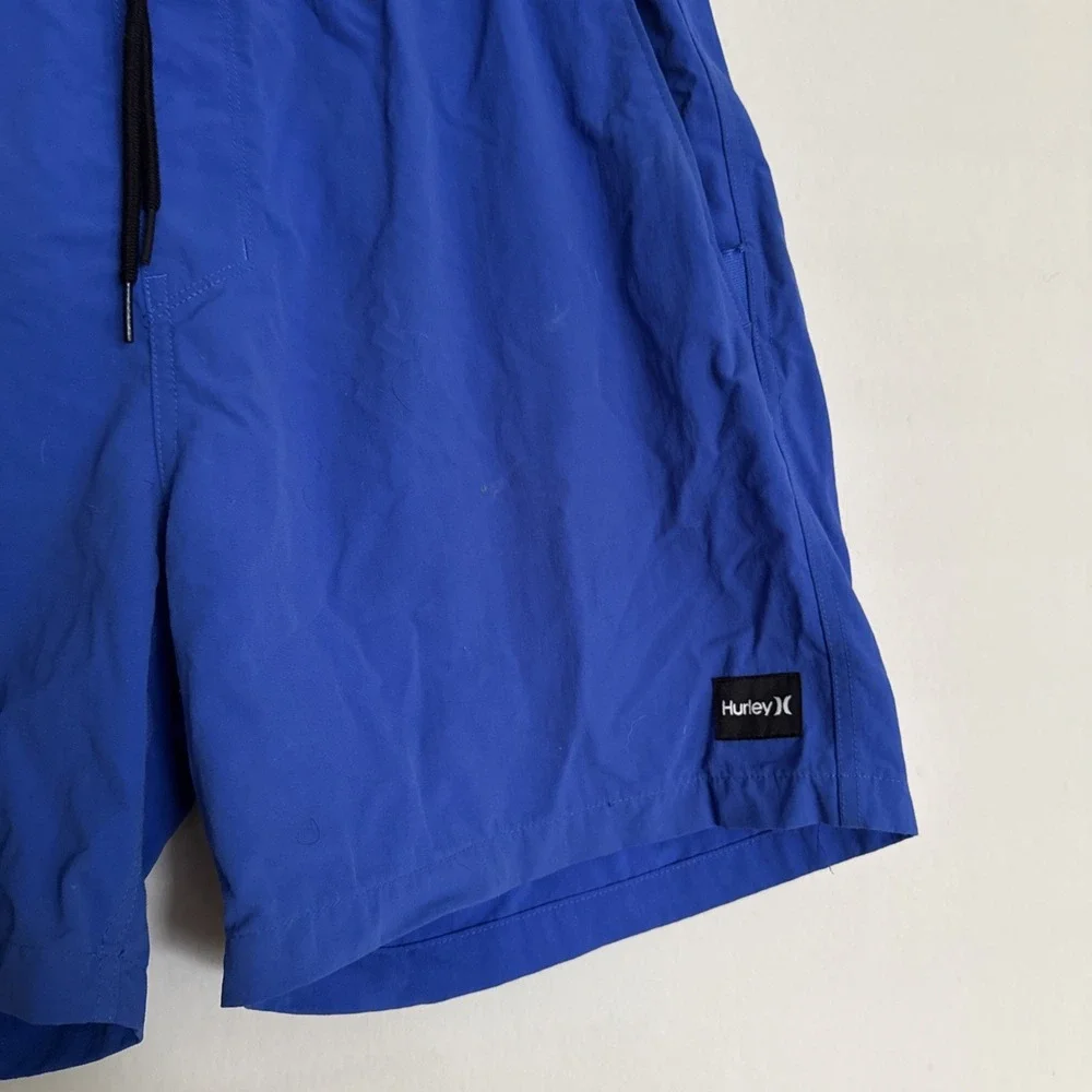 Hurley Blue Short Swim Trunks Mens Board Shorts Size‎ XL Drawstring